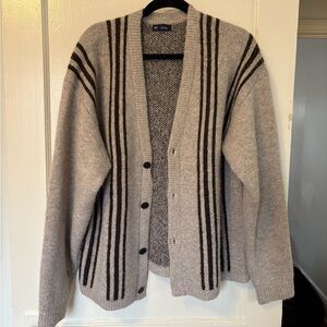 GAP Men's Cardigan in Beige and Brown